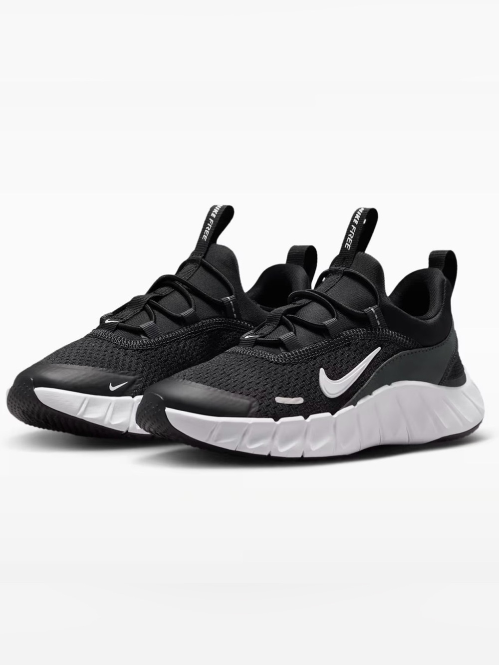 NWOT - Nike - Kids Black & White Nike Free Ride Running Sneakers - Size: 11 C
